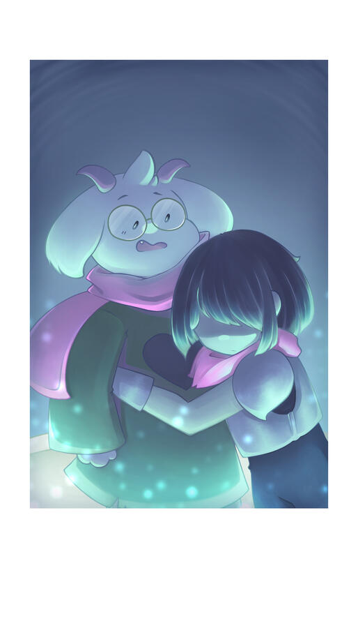 "Hug Ralsei" (Deltarune) 2"x3.5" Polaroid Print