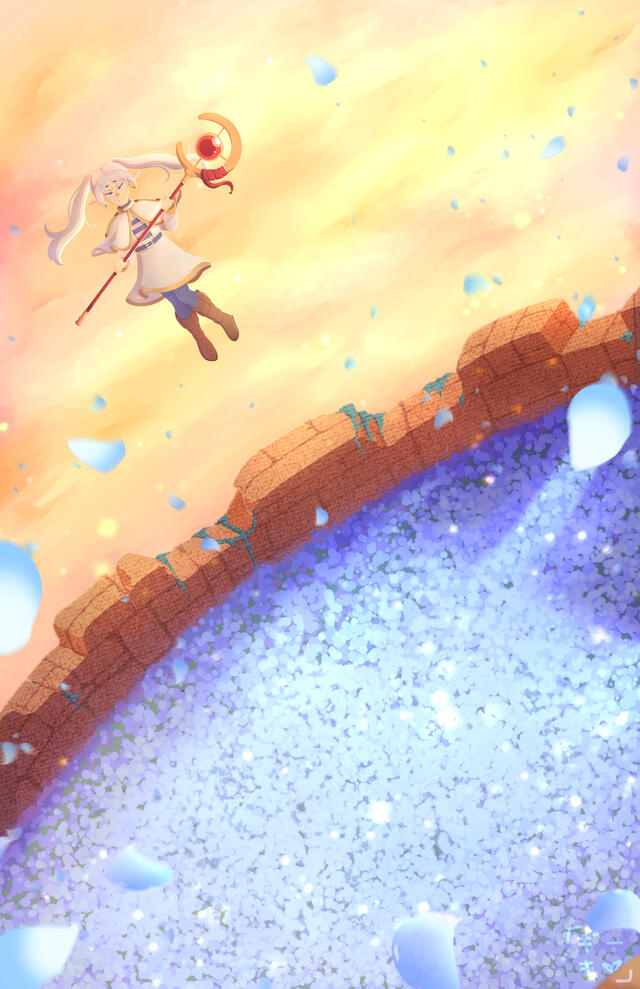 Field of Flowers (Frieren) Print