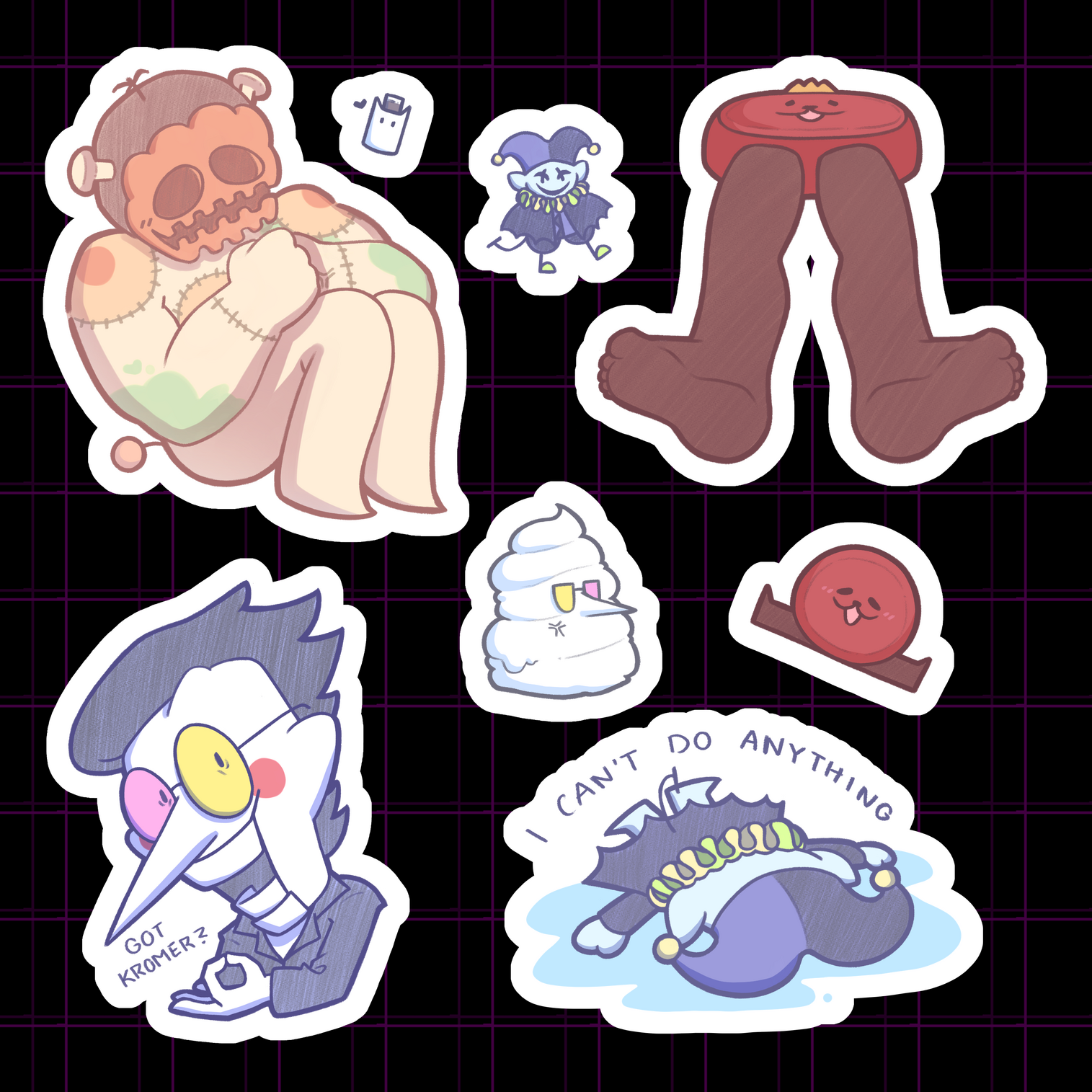 Bosses Sticker Sheet (Deltarune)